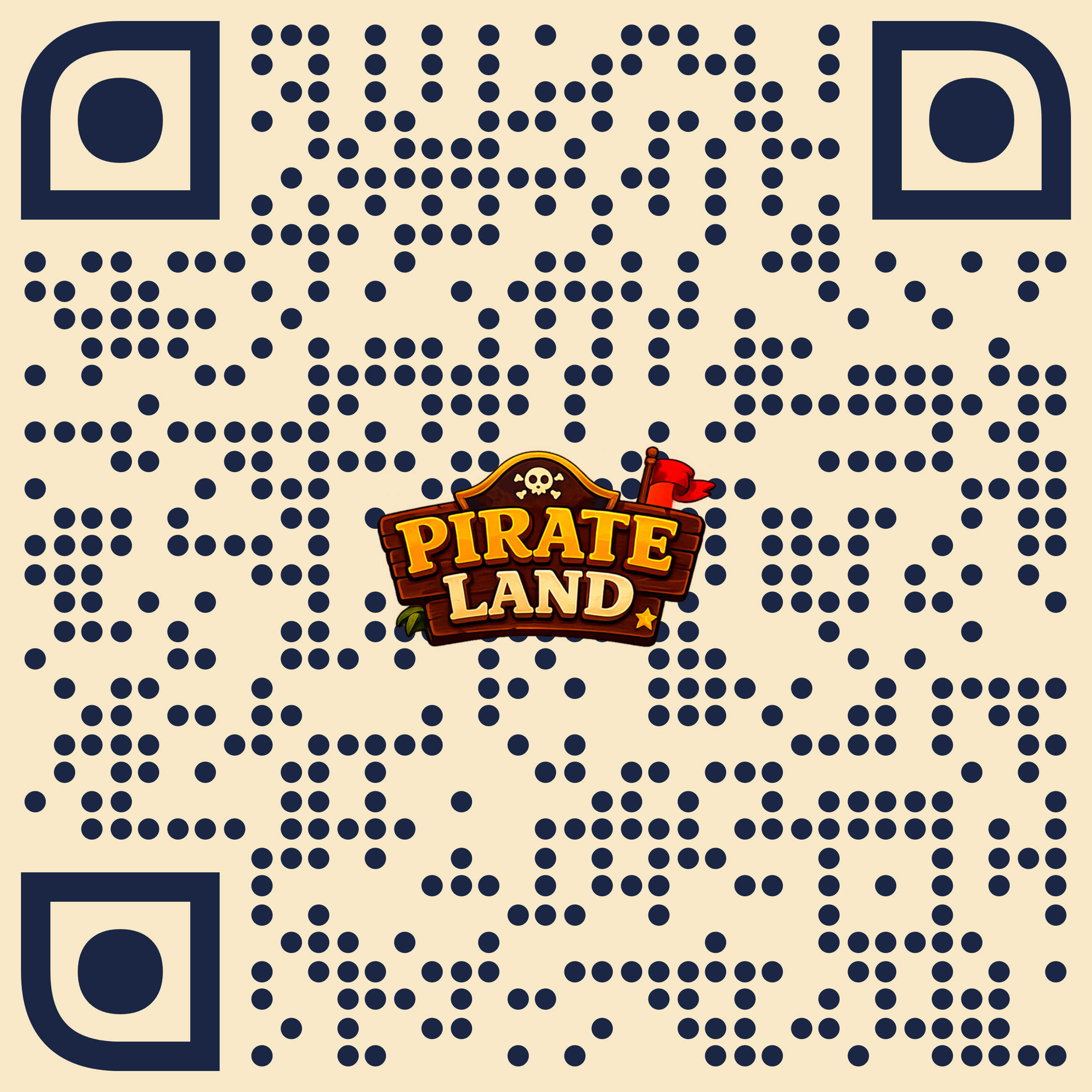 QR code linking to Pirate Land on Google Play